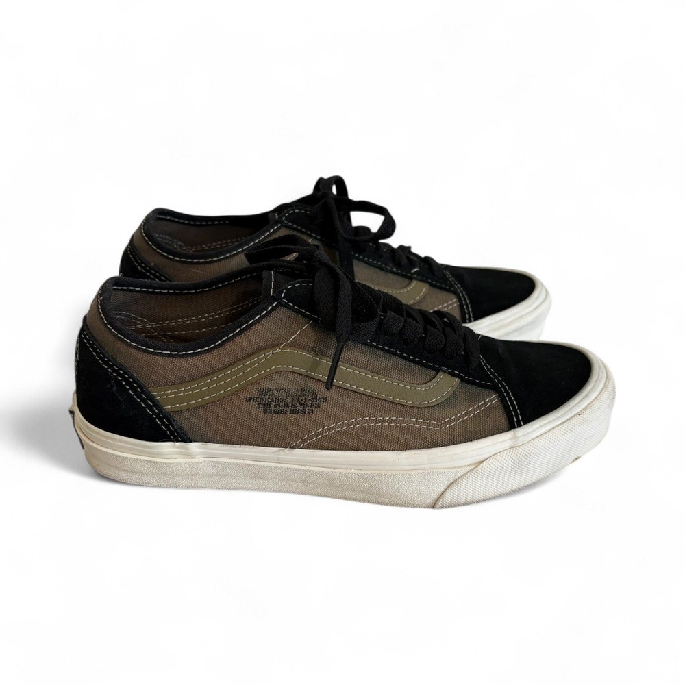 Y2K Vans‎ Old Skool Tapered World Code Black Green Canvas Skate Shoes Womens 8 - Picture 4 of 7
